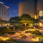 ville d'osaka la nuit version ghibli